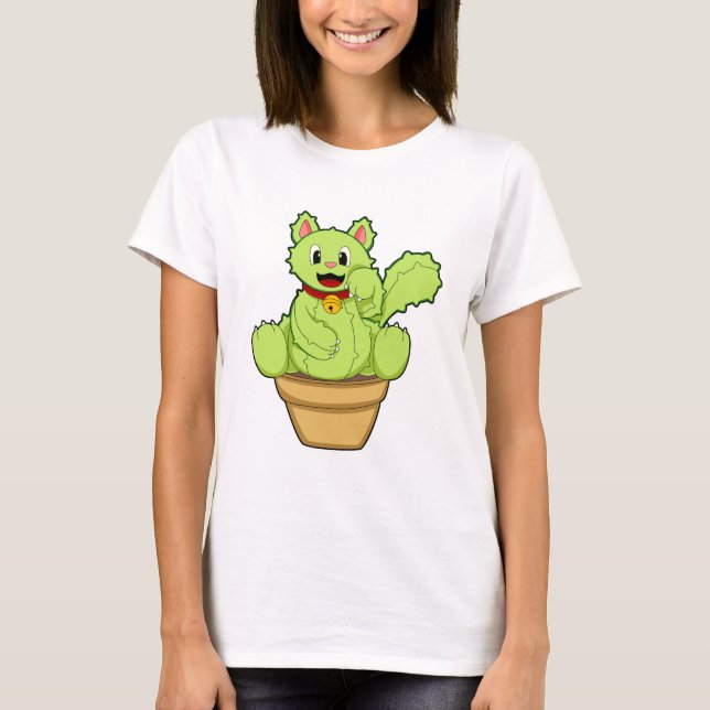 Cat as Cactus T-Shirt (Front)