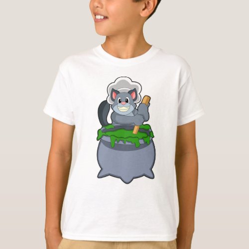 Cat as Cook with Magic potion T_Shirt