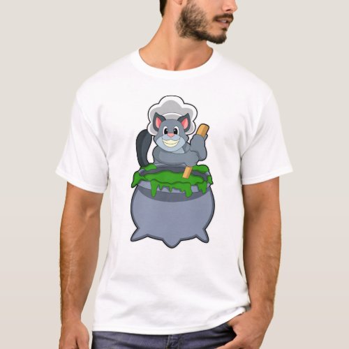 Cat as Cook with Magic potion T_Shirt