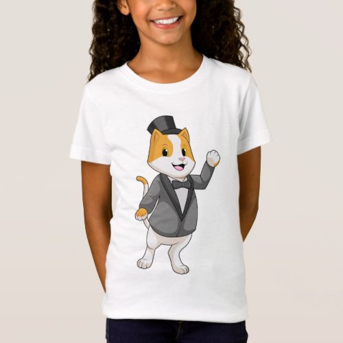 Cat as Groom with Ribbon T_Shirt