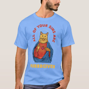 Cat as Jesus Humour for a Christian Cat Pet Lover T-Shirt