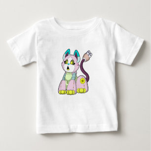Cat as Robot Baby T-Shirt