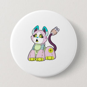 Cat as Robot Button