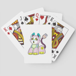 Cat as Robot Poker Cards