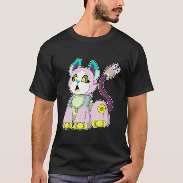 Cat as Robot T-Shirt (Front)