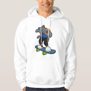 Cat as Skateboarder with Skateboard Hoodie