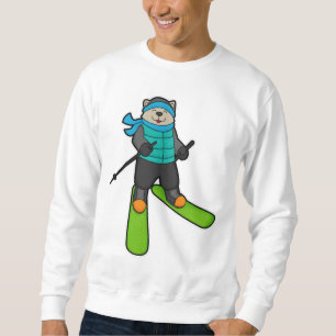 Cat as Skier with Ski Sweatshirt