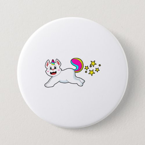 Cat as Unicorn Button