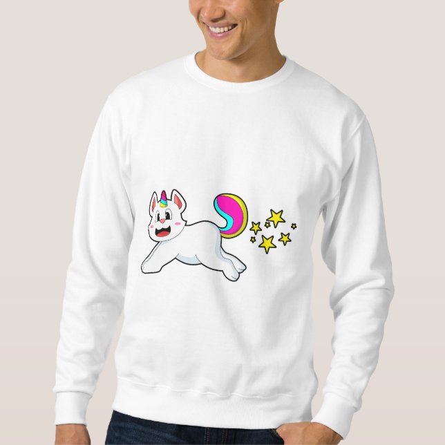 Cat as Unicorn Sweatshirt (Front)