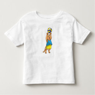 Cat as Volleyball player with Volleyball Toddler T-shirt