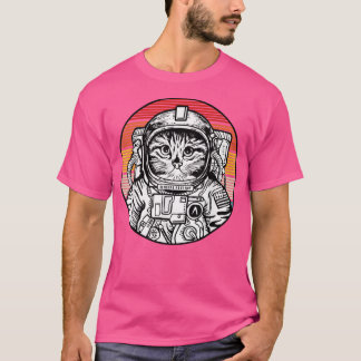 Cat Astronaut Helmet Space Cat T-Shirt