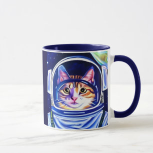 Cat Astronaut in Space  Mug