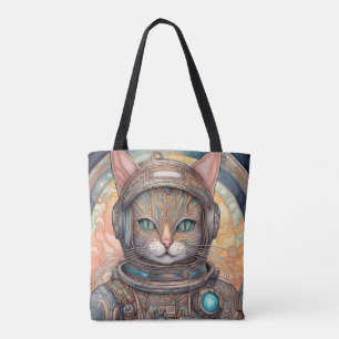 Cat Astronaut intricately detailed anime art  Tote Bag
