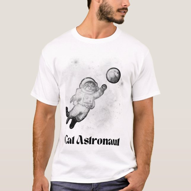 Cat Astronaut T-Shirt (Front)