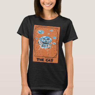 Cat Astronaut Tarot Card Mystical Cards Occult T-Shirt