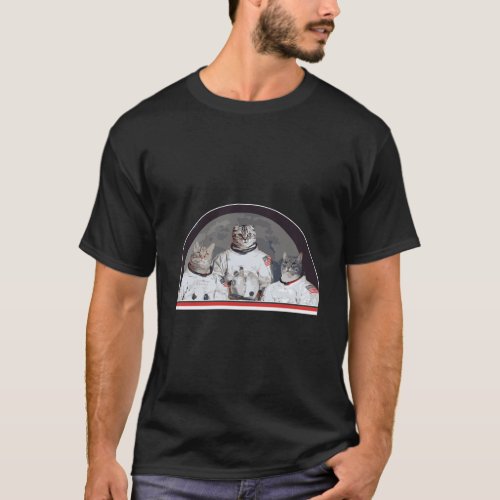 Cat Astronauts Funny Cat Science T_Shirt