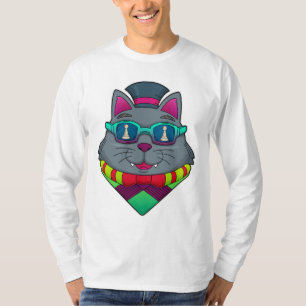 Cat at Chess with Chess piece Pawn T-Shirt