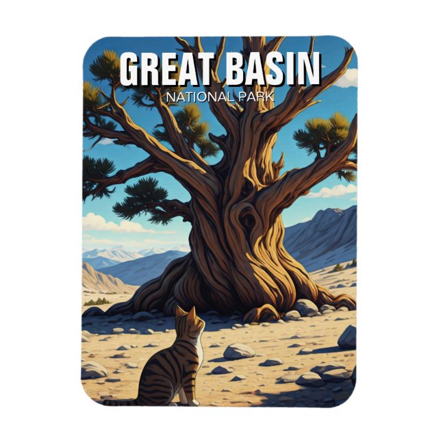 Cat at Great Basin National Park Nevada Magnet (Vertical)