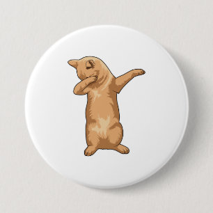 Cat at Hip Hop Dance Dab Button