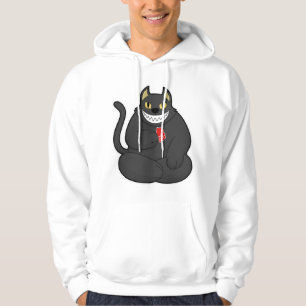 Cat at Poker with Poker cards Hoodie