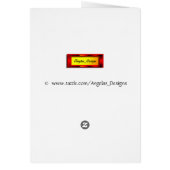 Cat At The Window Card (Back)