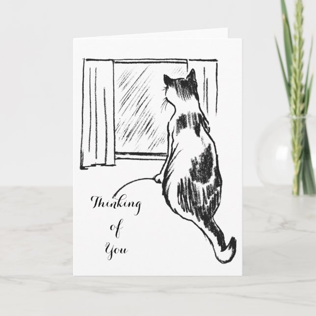 Cat at the Window Card (Front)
