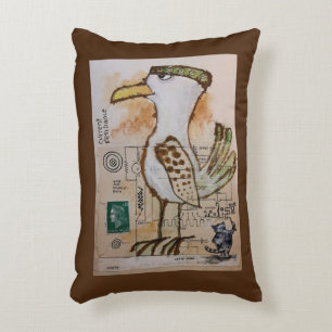 Cat At Work Accent Pillow