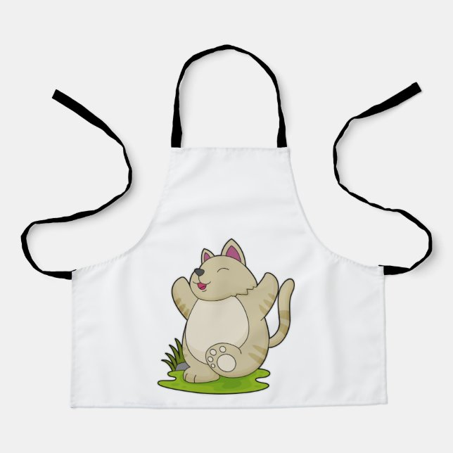Cat at Yoga Apron (Front)