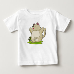 Cat at Yoga Baby T-Shirt