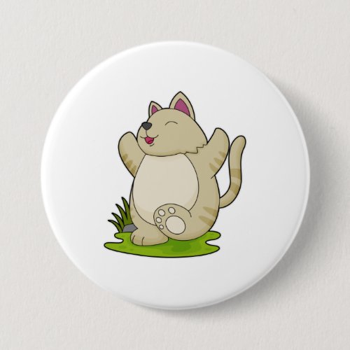 Cat at Yoga Button