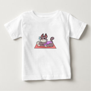 Cat at Yoga Fitness Baby T-Shirt