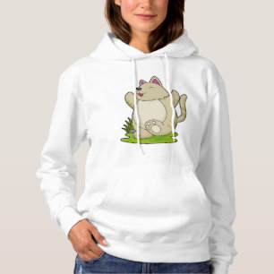 Cat at Yoga Hoodie