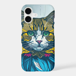 Cat Ate The Canary Feathers Unique Colorful Phone iPhone 17 Case