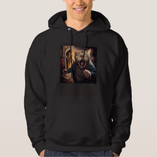 Cat Attack Christian Hoodie