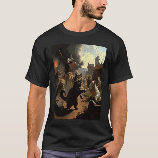 Cat Attack War T-Shirt (Front)