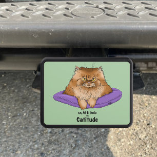 Cat Attitude Funny Hitch Cover