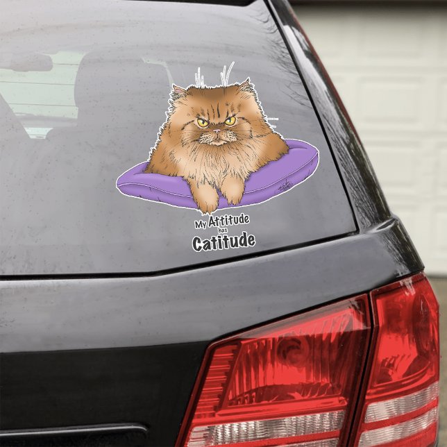 Cat Attitude Funny Sticker (Creator Uploaded)