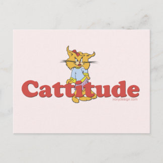 Cat Attitude Postcard