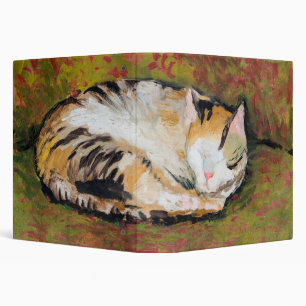 Cat, August Macke 3 Ring Binder