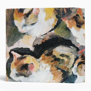 Cat, August Macke 3 Ring Binder
