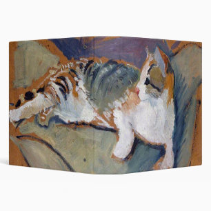 Cat, August Macke 3 Ring Binder