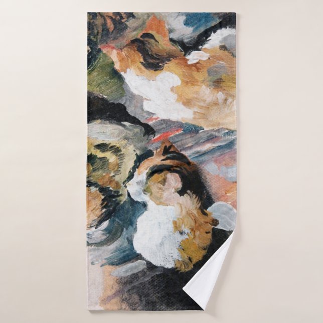 Cat, August Macke Bath Towel (Bath Towel)