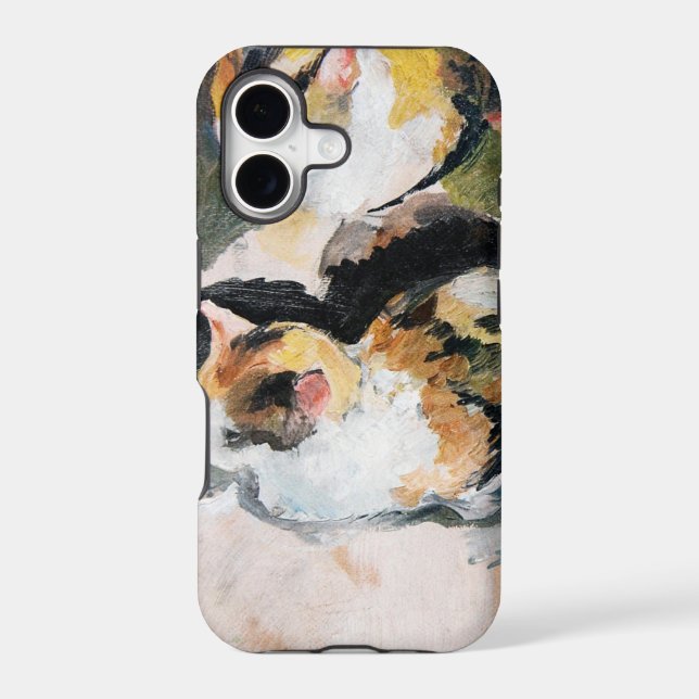 Cat, August Macke Iphone Case (Back)