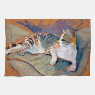 Cat, August Macke Kitchen Towel