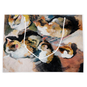 Cat, August Macke Large Gift Bag
