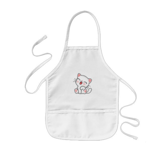 Cat Baby Bib Kids' Apron (Front)