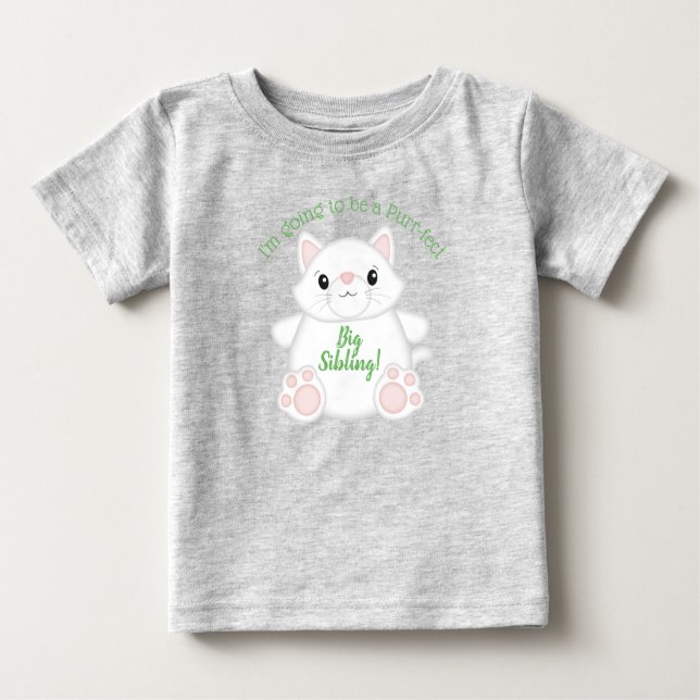 Cat Baby Shower Kitty T-Shirt (Front)