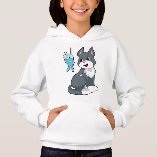 Cat Bait Fish Hoodie (Front)
