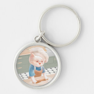 Cat Baker Baby – Cozy Morning Kneading Keychain