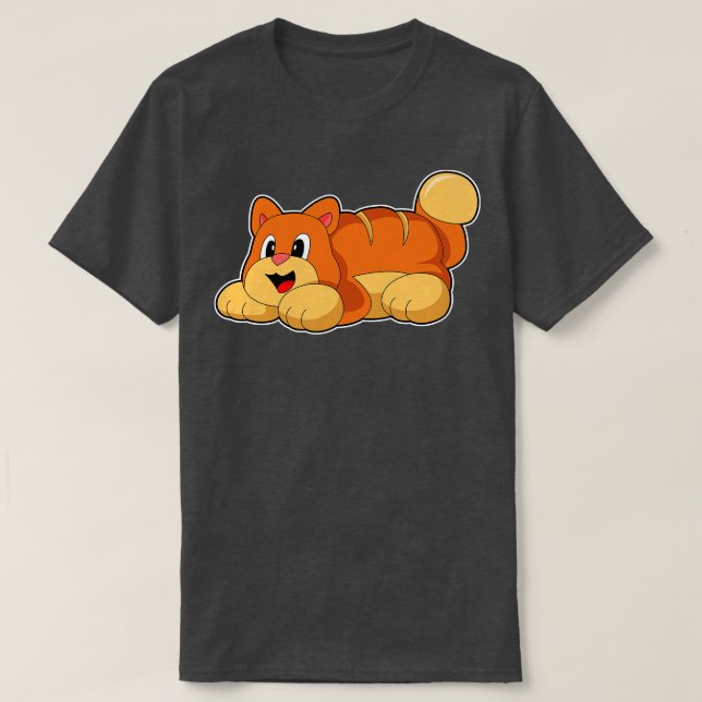 Cat Baker Bread T-Shirt (Design Front)